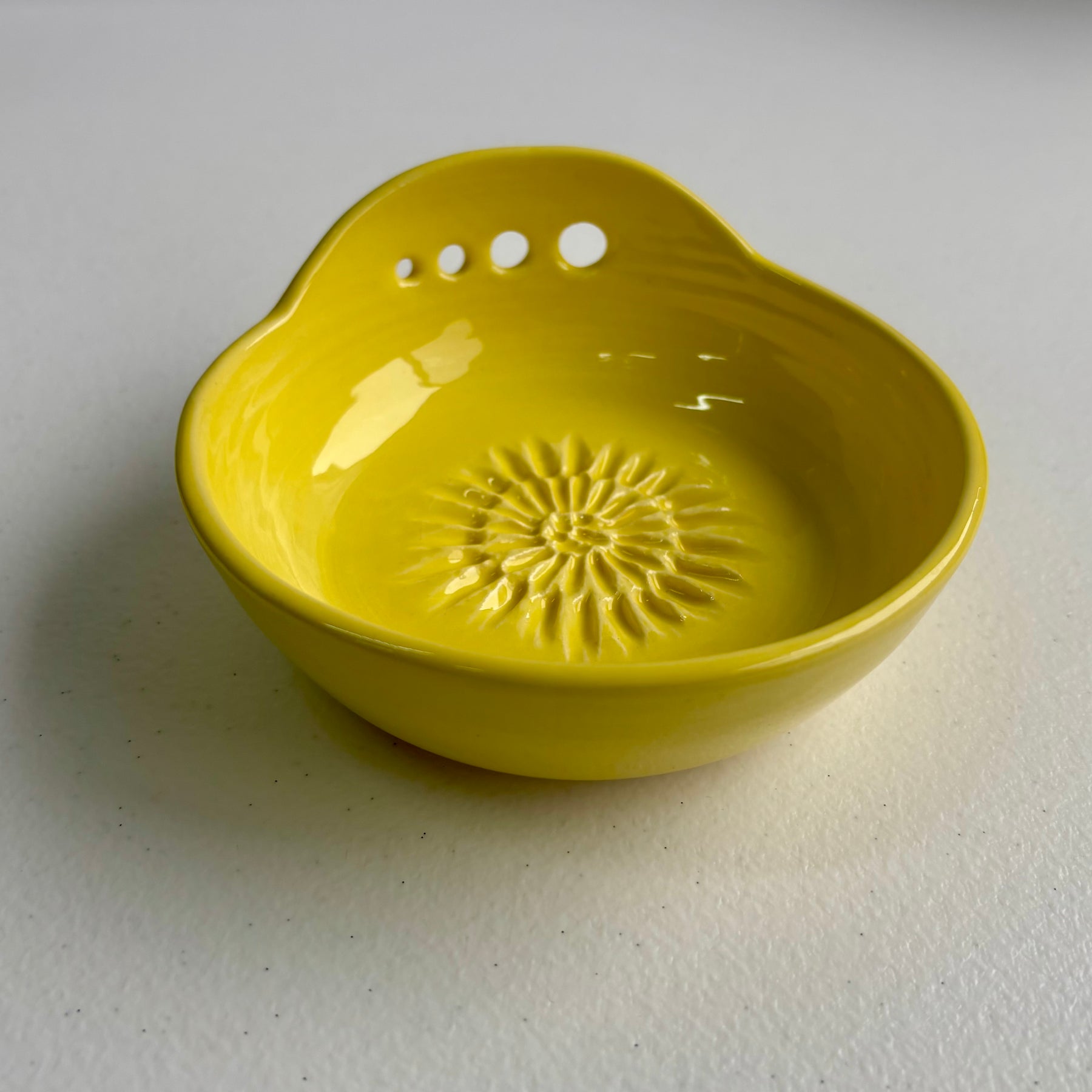 Ceramic Garlic/Ginger Grater and Herb Stripper - Hand Made Ceramic