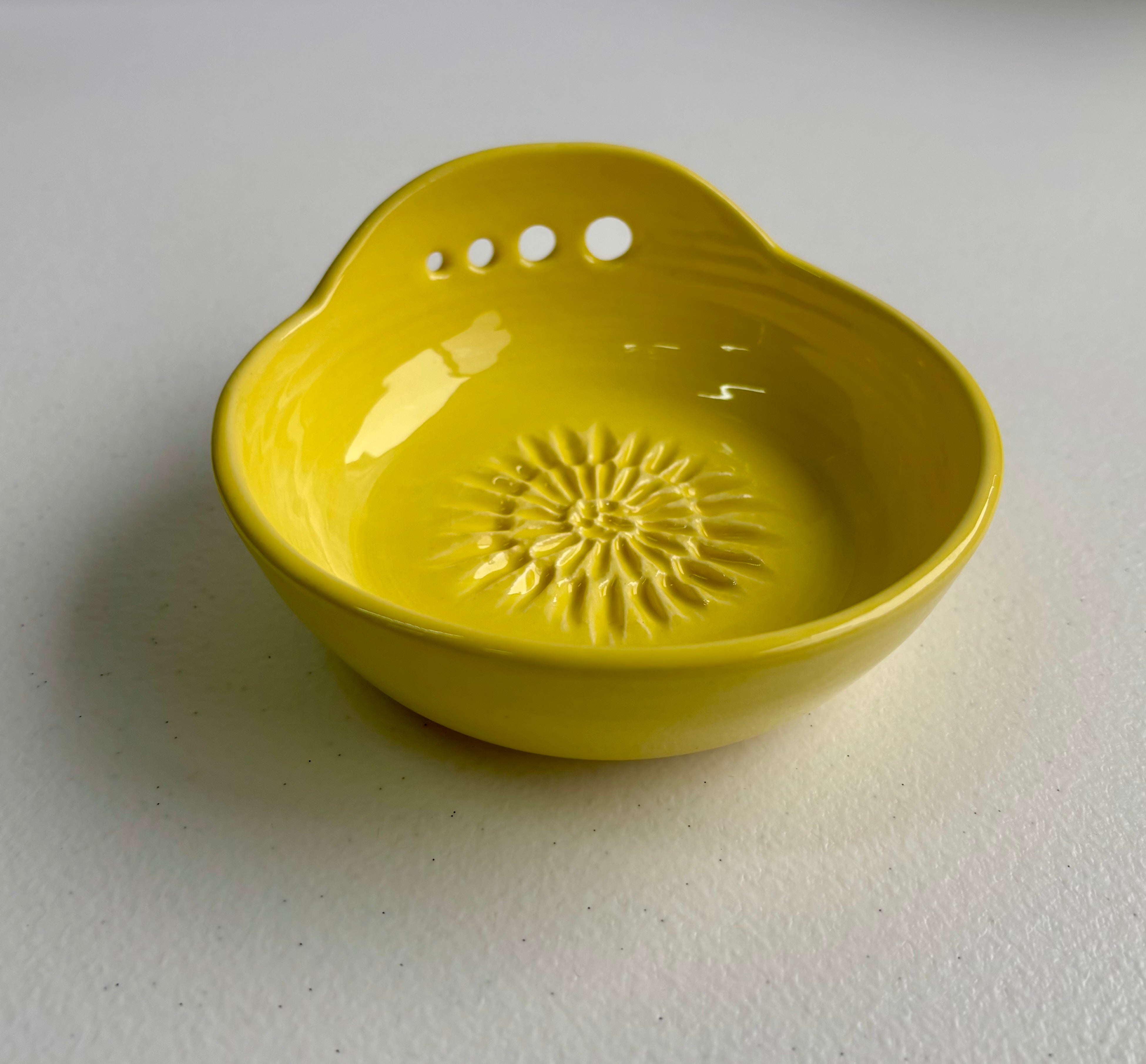 Ceramic Garlic/Ginger Grater and Herb Stripper - Hand Made Ceramic