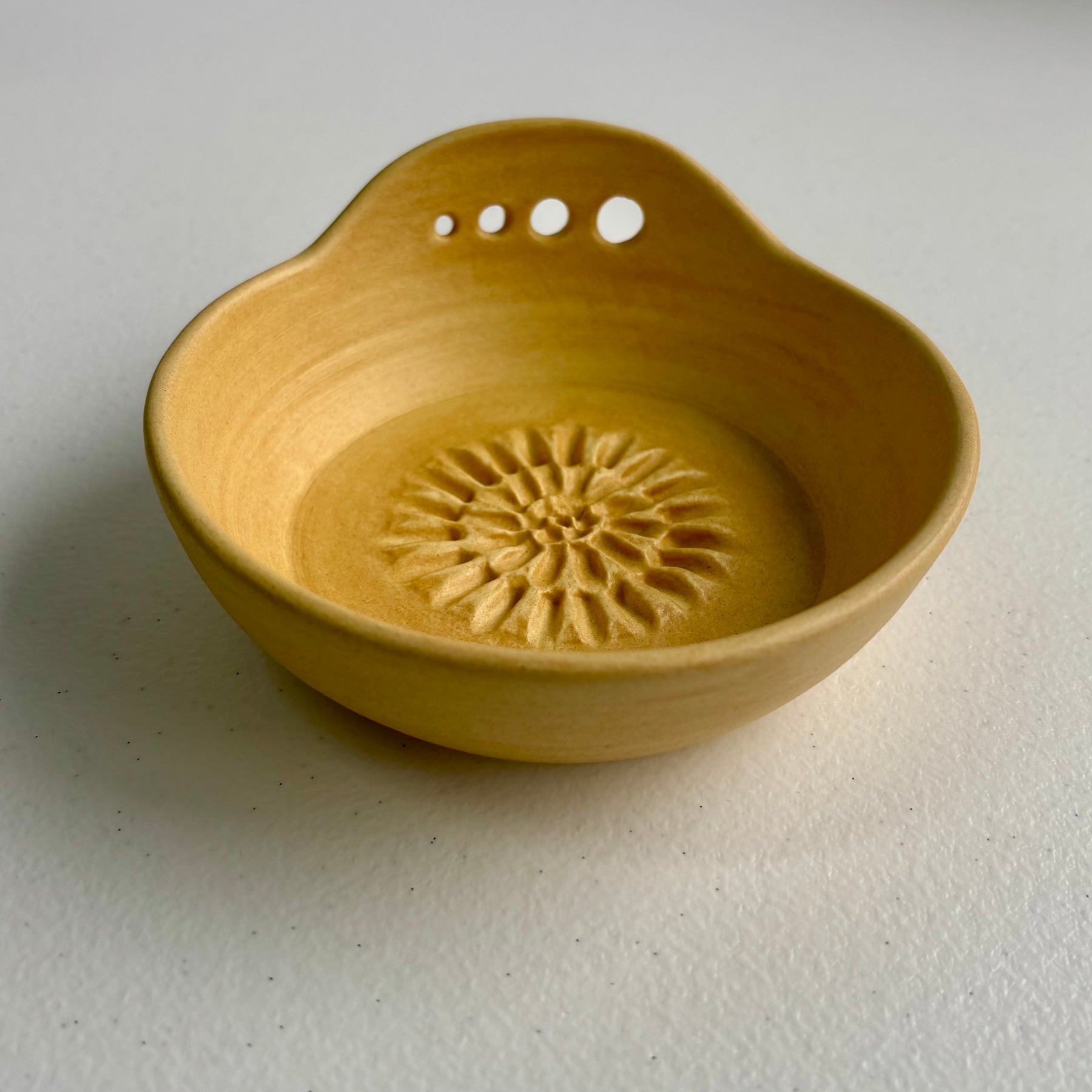 Ceramic Garlic/Ginger Grater and Herb Stripper - Hand Made Ceramic