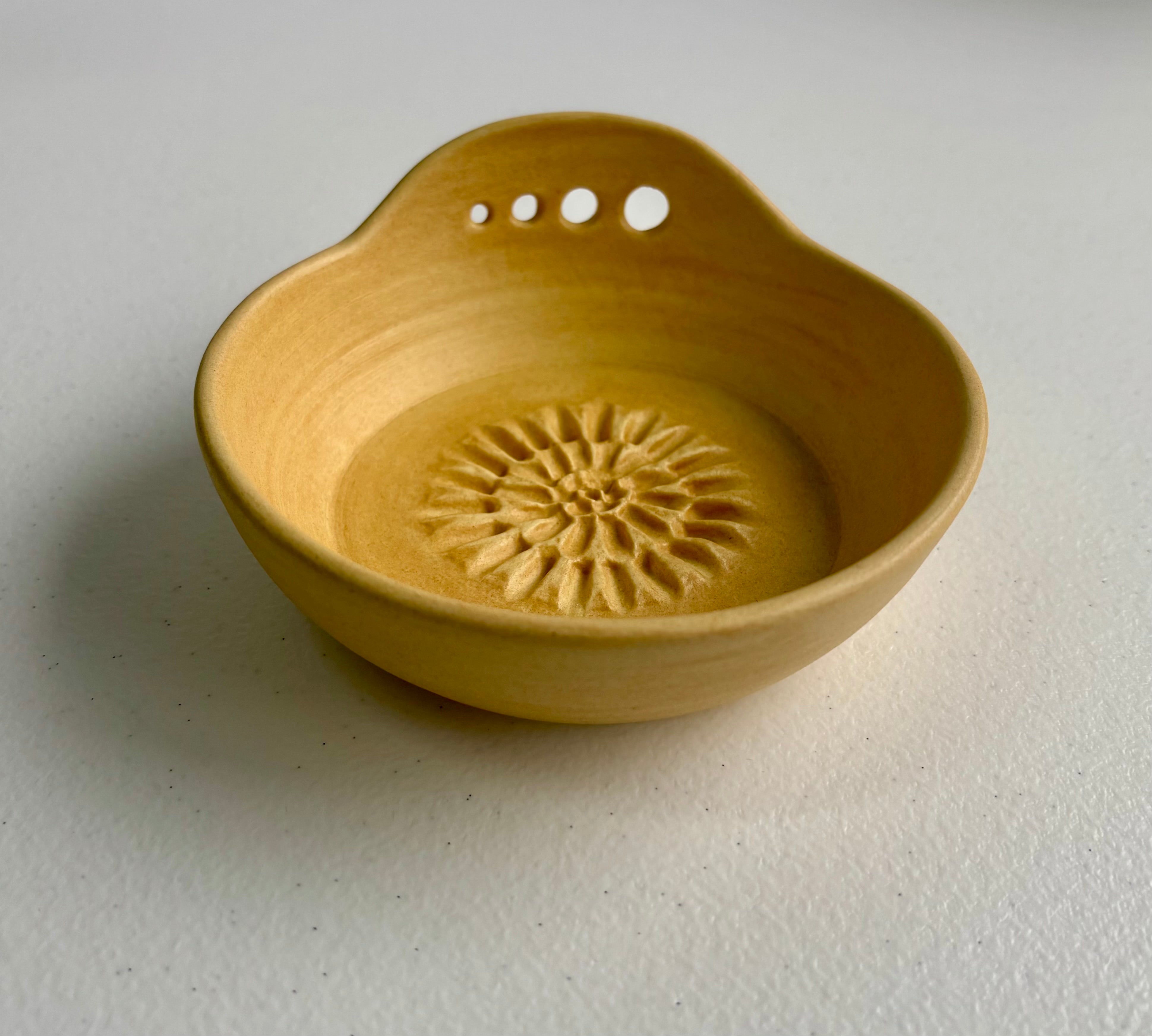 Ceramic Garlic/Ginger Grater and Herb Stripper - Hand Made Ceramic