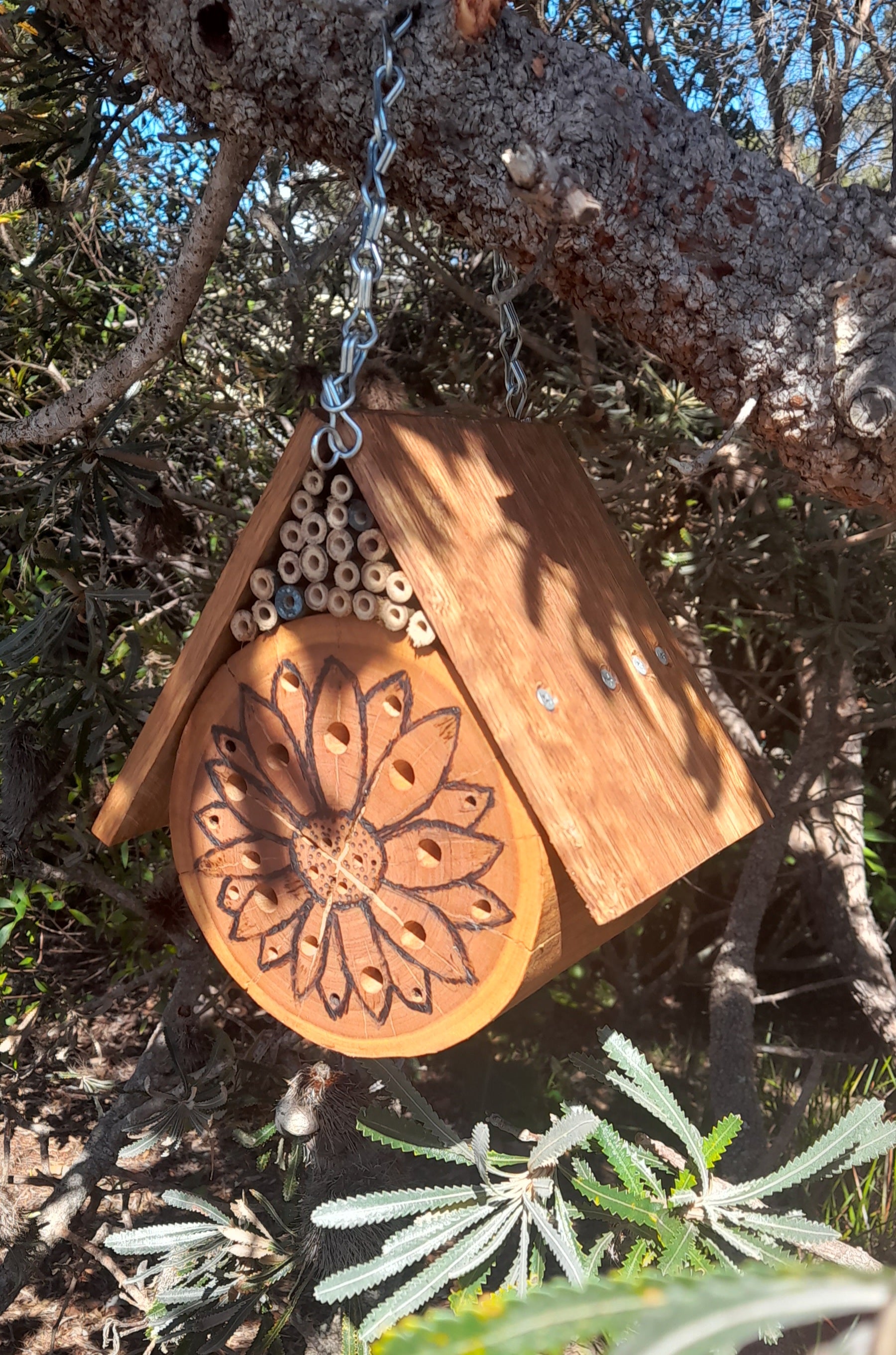 Hardwood Native Bee Hotel
