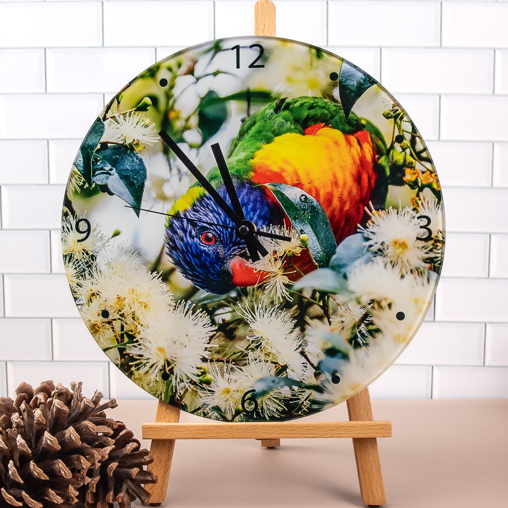 Wall Clock - Tempered Glass - Nature Photography