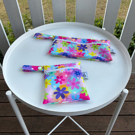 READY MADE Water-resistant wet bags - Bittersweet Spring (Wonderland Design Co)