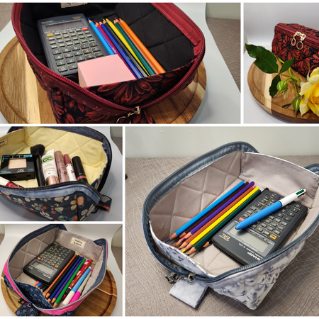 Open Tray Zippered Pouch