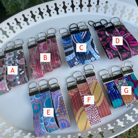 Wristlet Key fobs (Indigenous Designs) | Ready to ship | FREE Postage