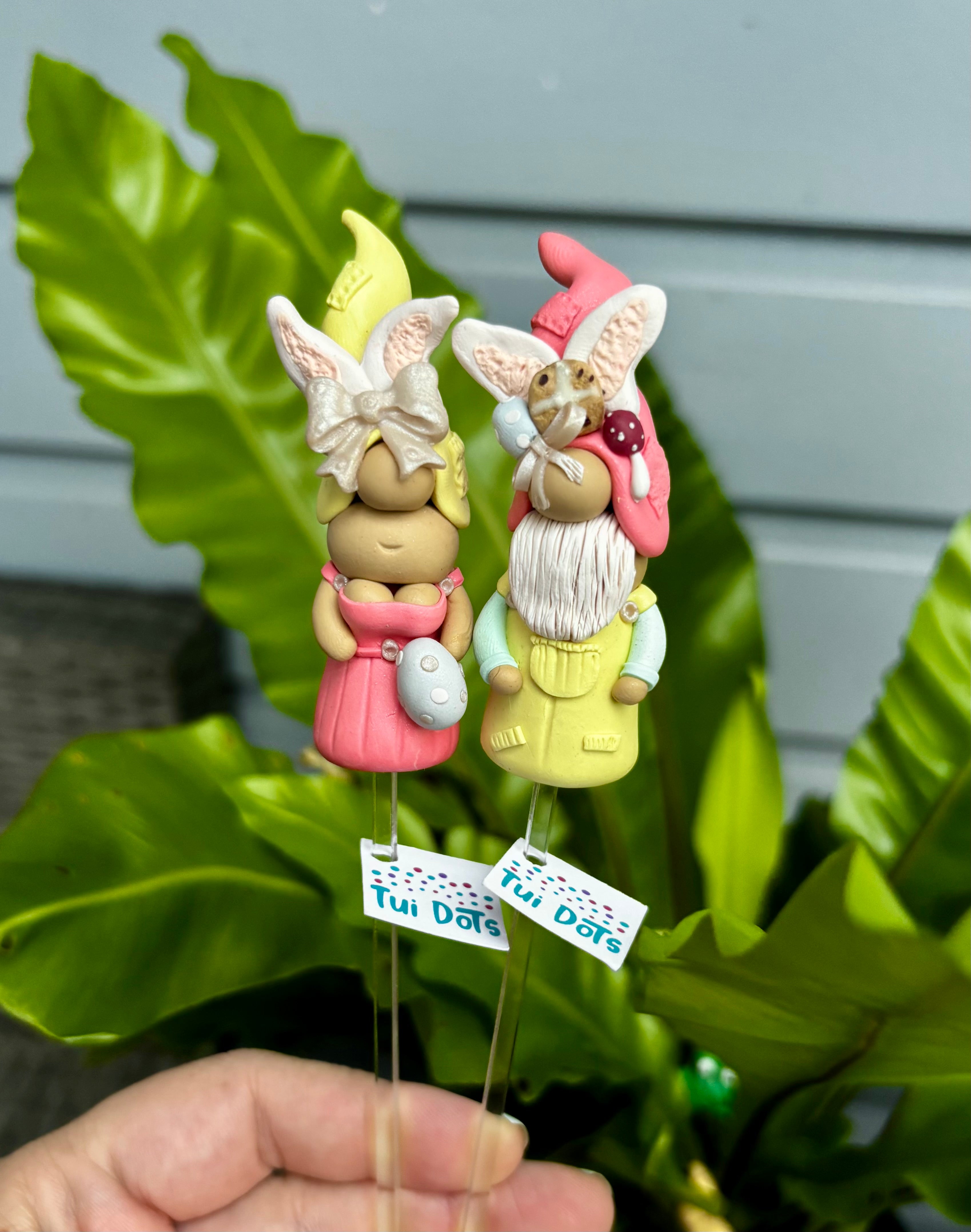 Tiny Gnome pair - Easter Treats (brights)
