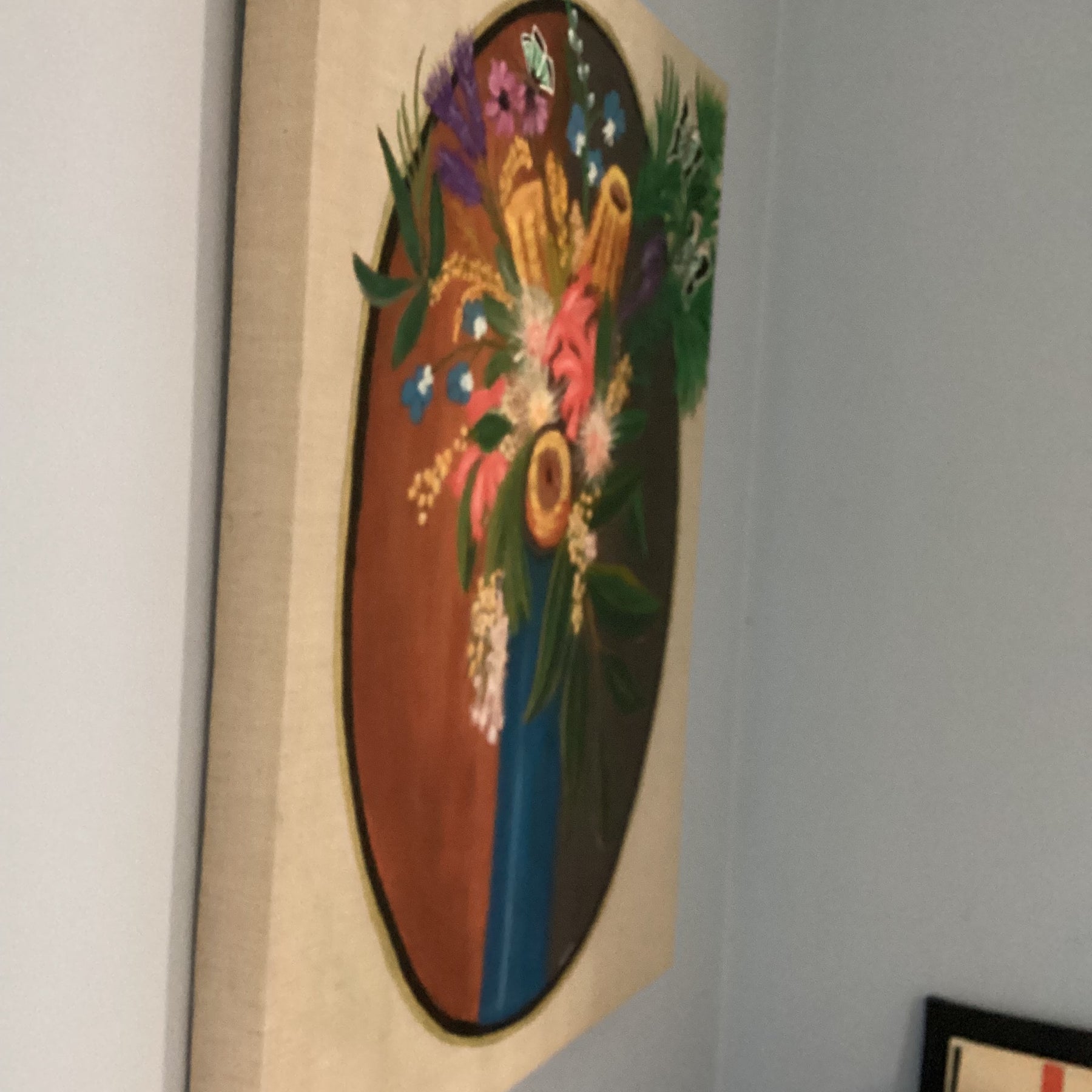 Australian Native Flowers in a blue vase