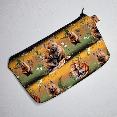 Pencil case in Cute Quokka fabric
