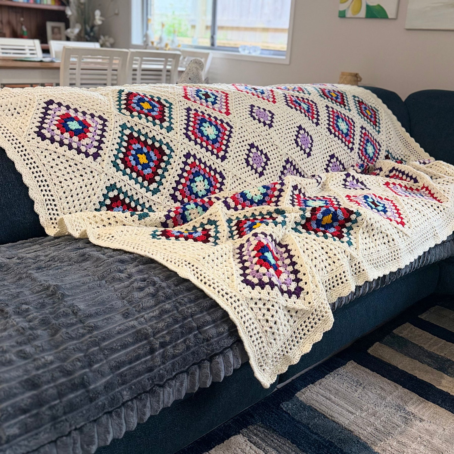 #040 - Large Crocheted Blanket