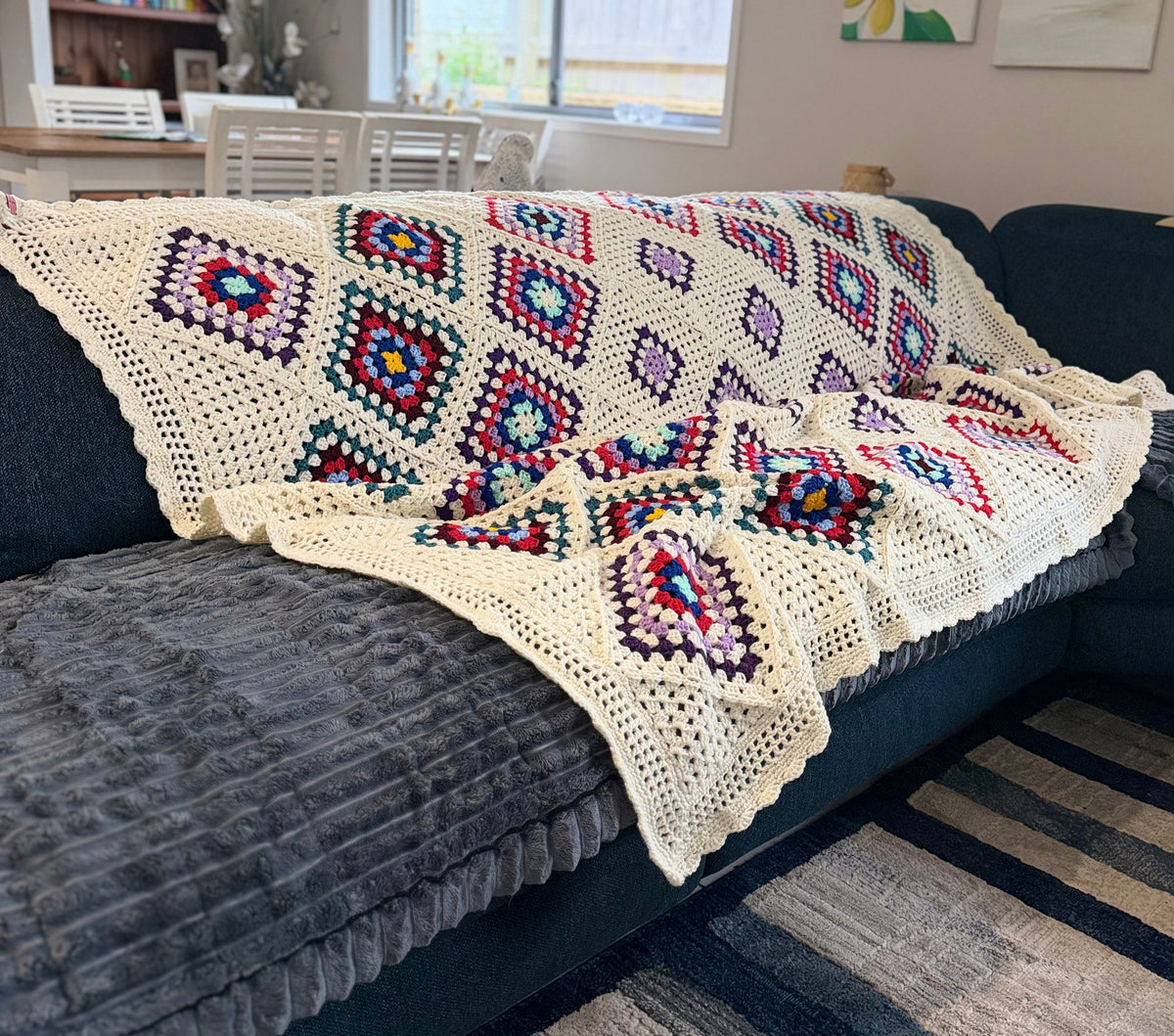 #040 - Large Crocheted Blanket