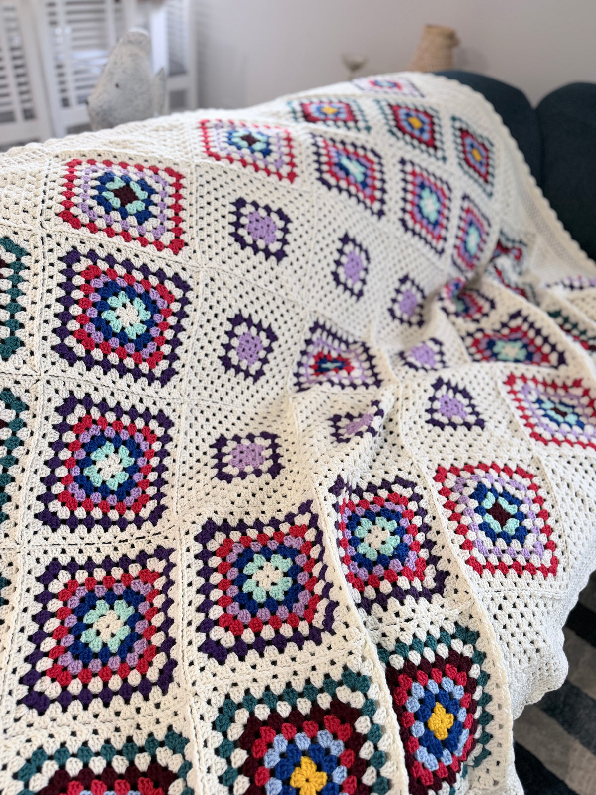 #040 - Large Crocheted Blanket