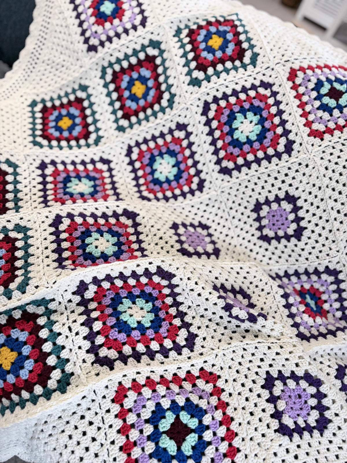 #040 - Large Crocheted Blanket