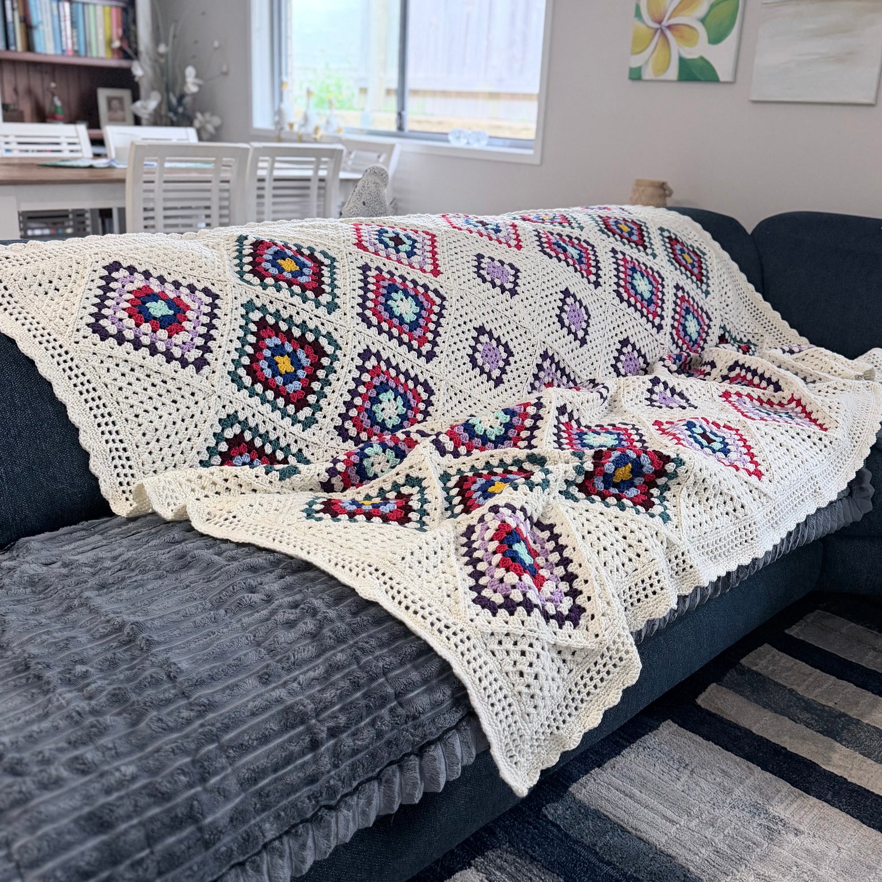 #040 - Large Crocheted Blanket