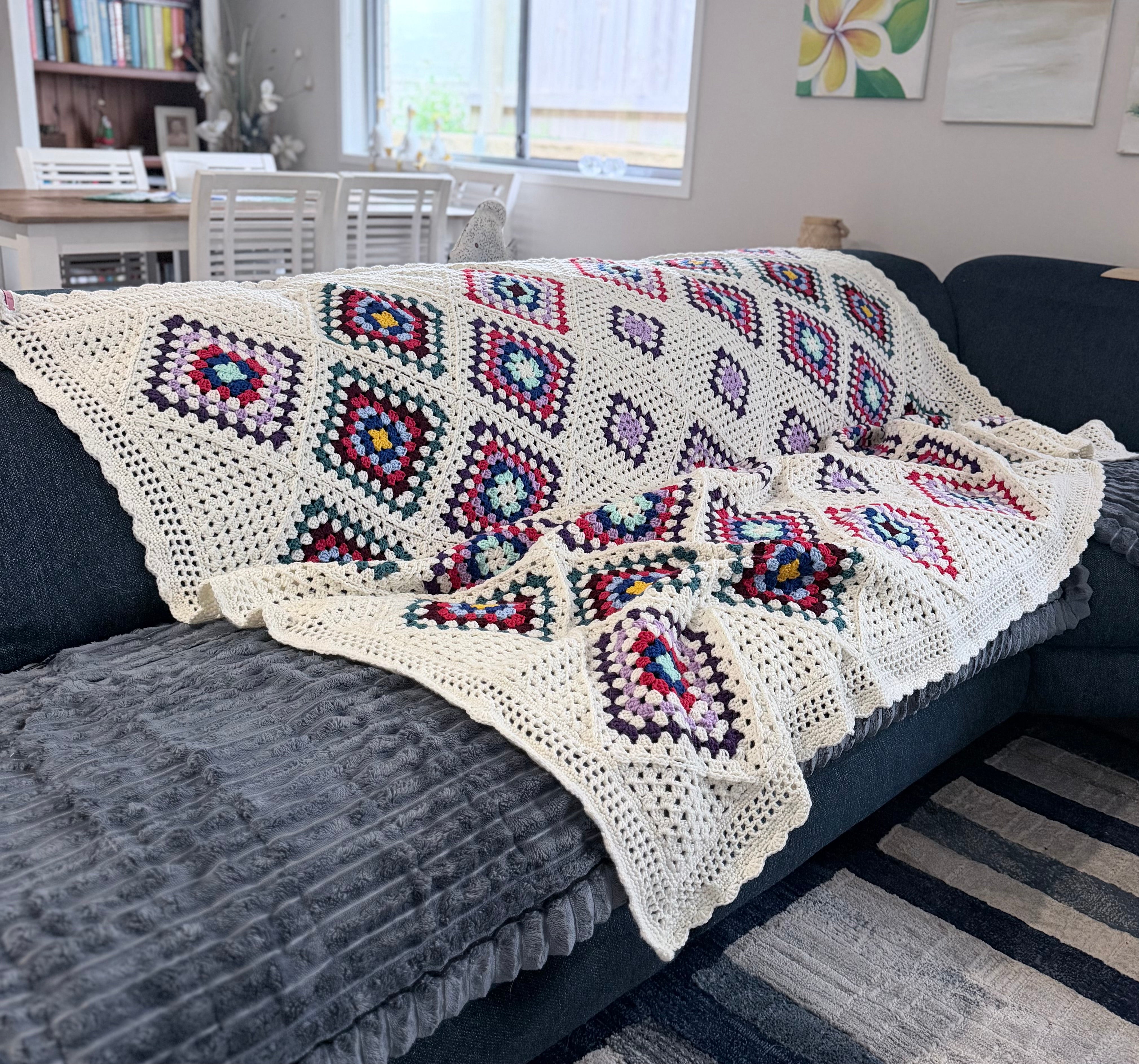 #040 - Large Crocheted Blanket