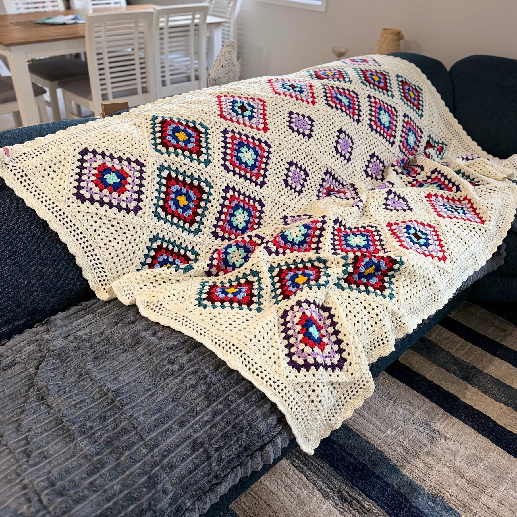 #040 - Large Crocheted Blanket