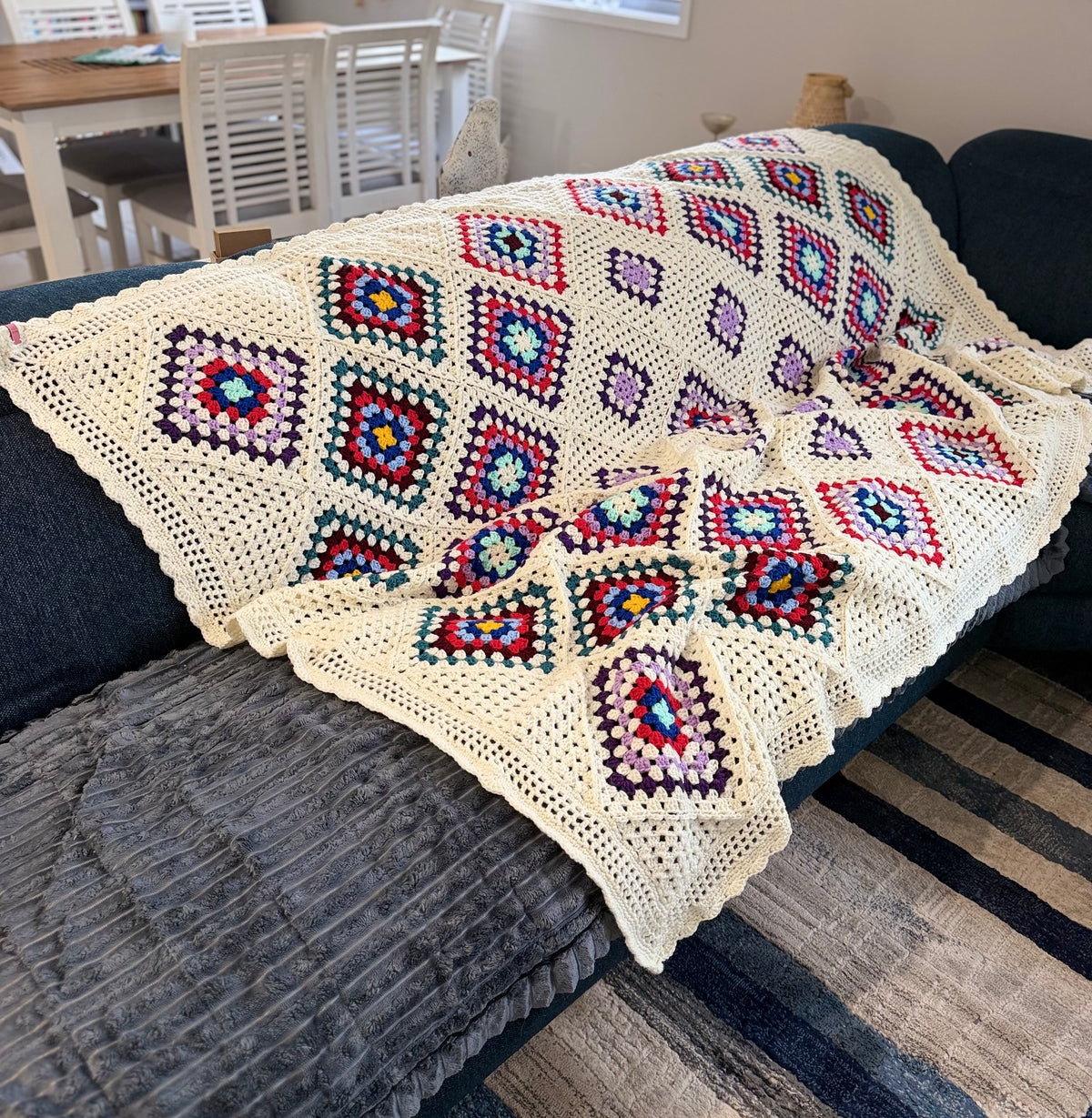 #040 - Large Crocheted Blanket
