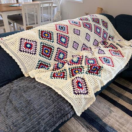 #040 - Large Crocheted Blanket