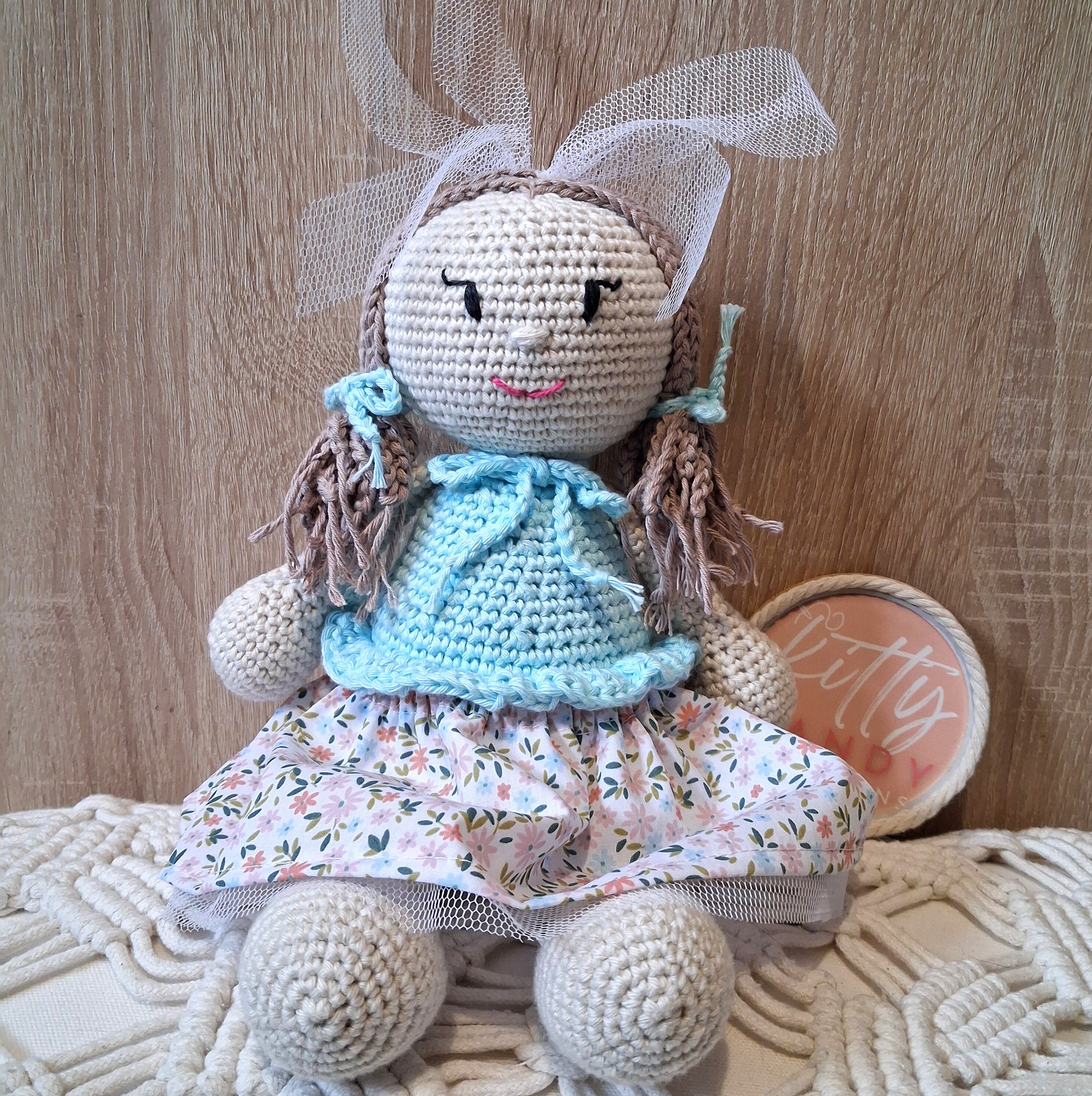 Handmade Crochet Kitty Doll - 100% Cotton