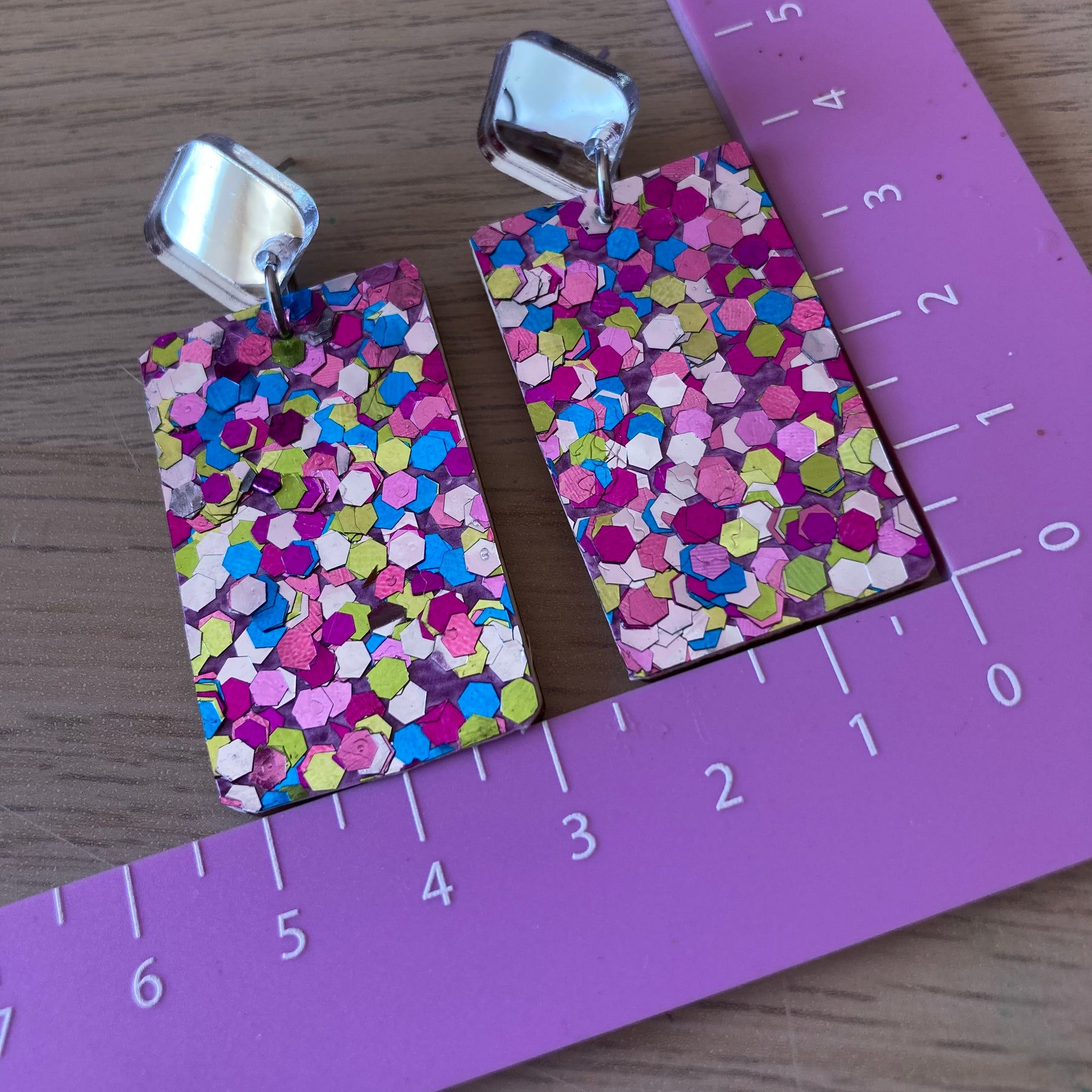 Glitter fiesta earrings