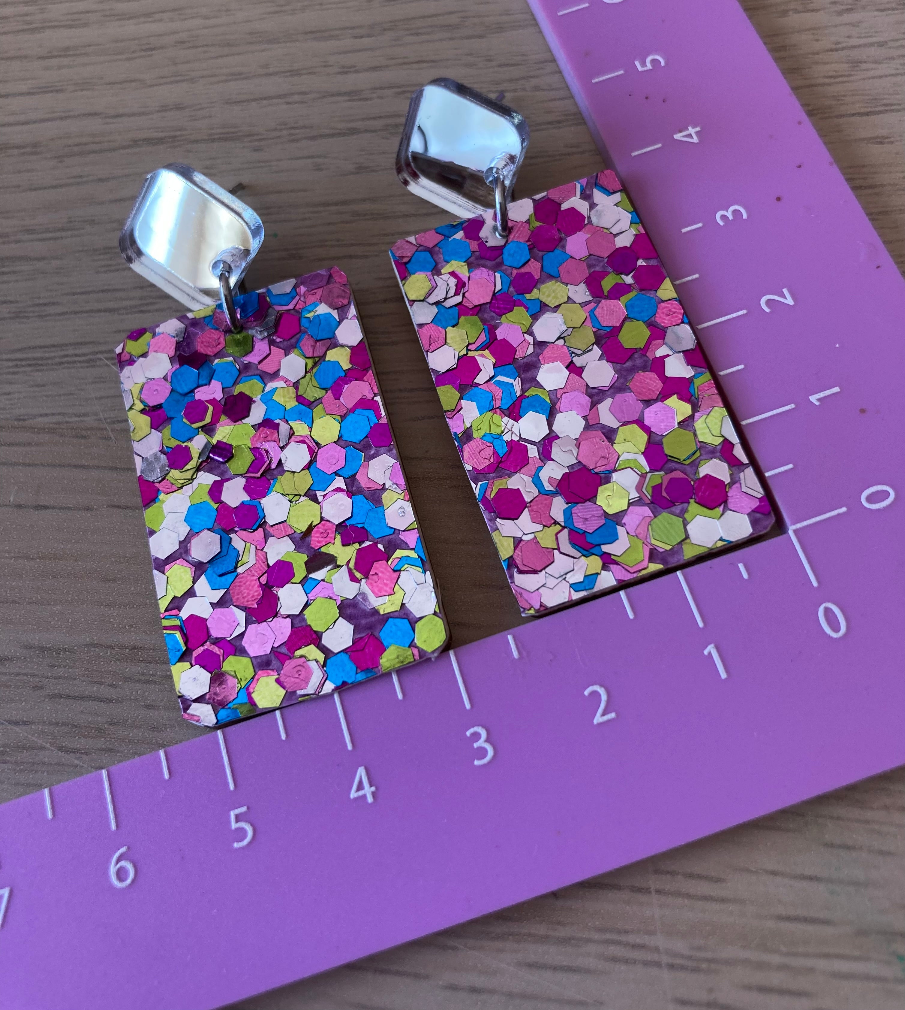 Glitter fiesta earrings