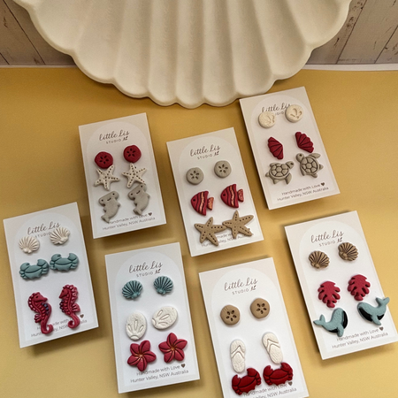 Seaside Stories | Ocean Friends Trio Stud Pack