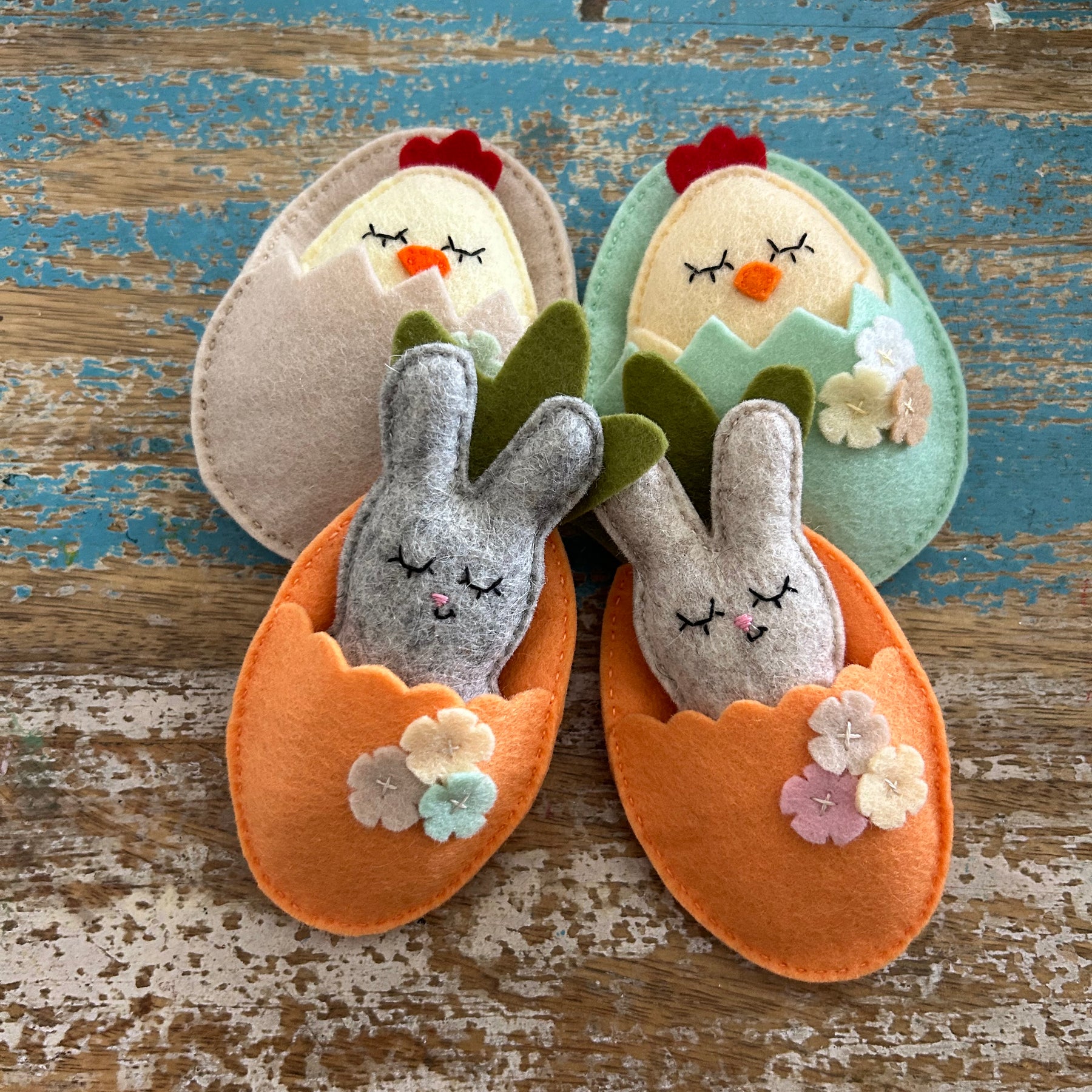Bunny pocket toy in a carrot, Easter gift