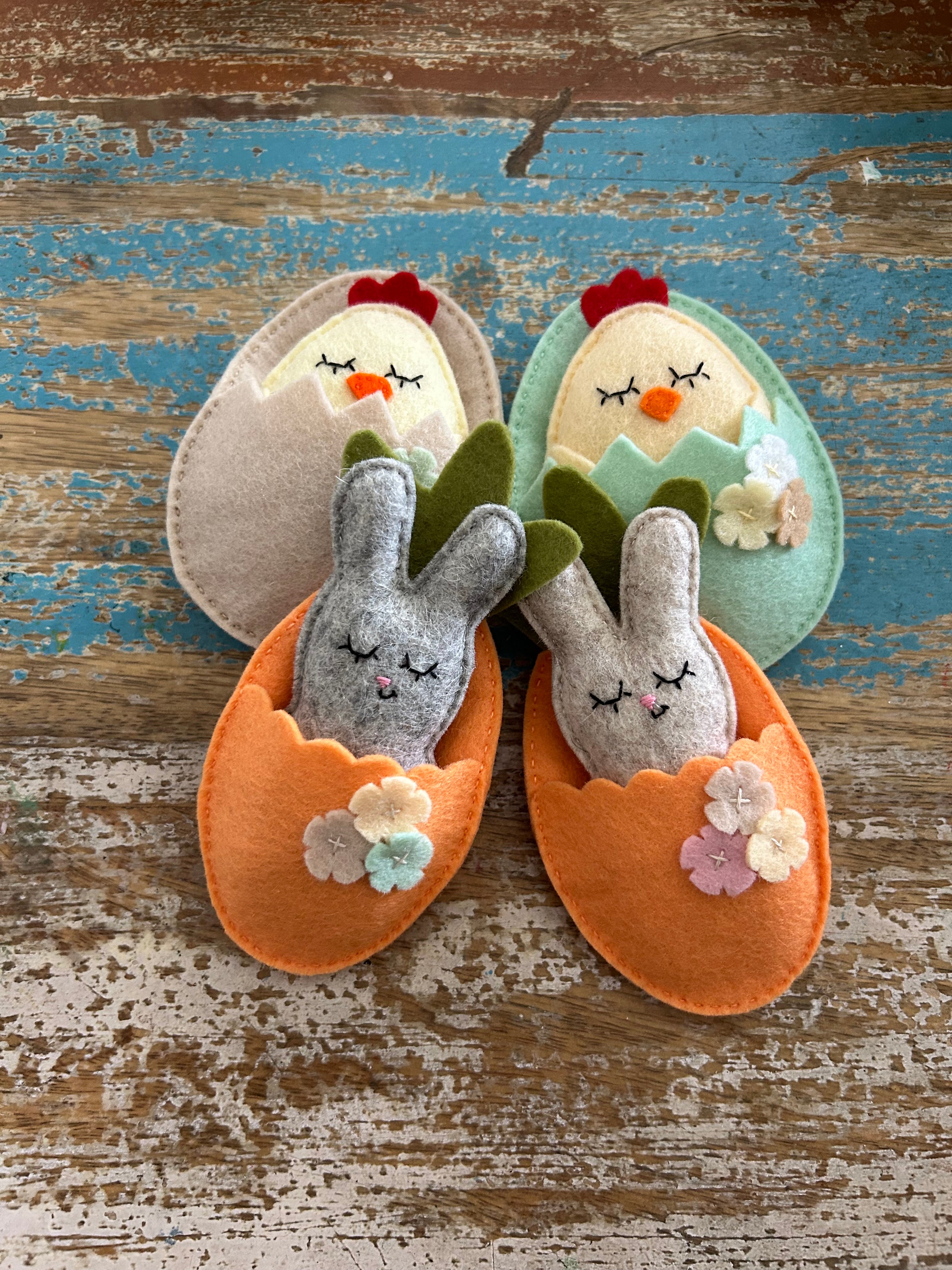 Bunny pocket toy in a carrot, Easter gift