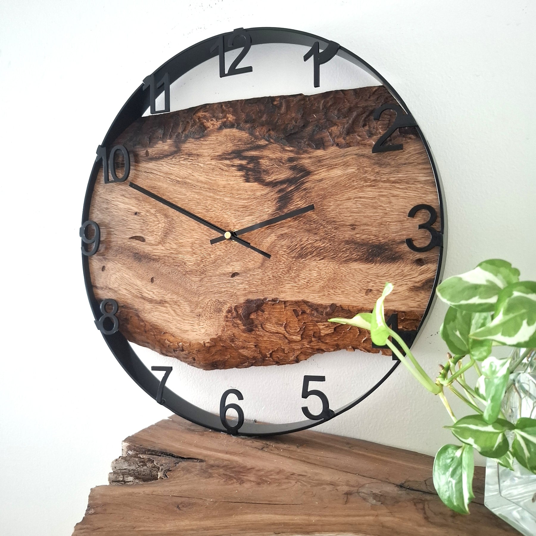 Large Wooden Wall Clock, Wall Clock Handmade