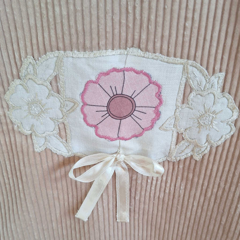 Handmade Baby Girls Beige Pinafore Dress | Size 6-9 Months