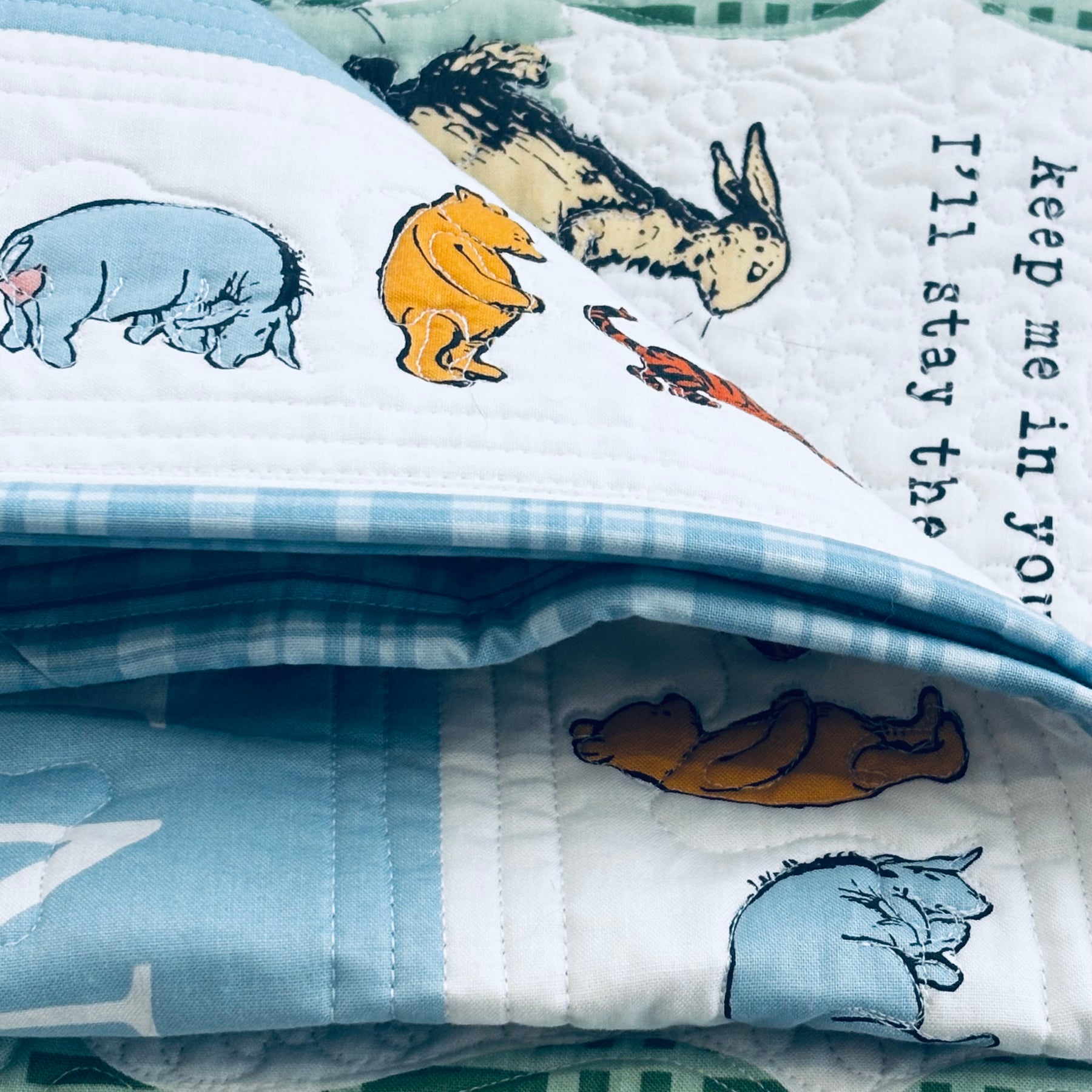 Custom order Hayley Handmade Baby Quilt