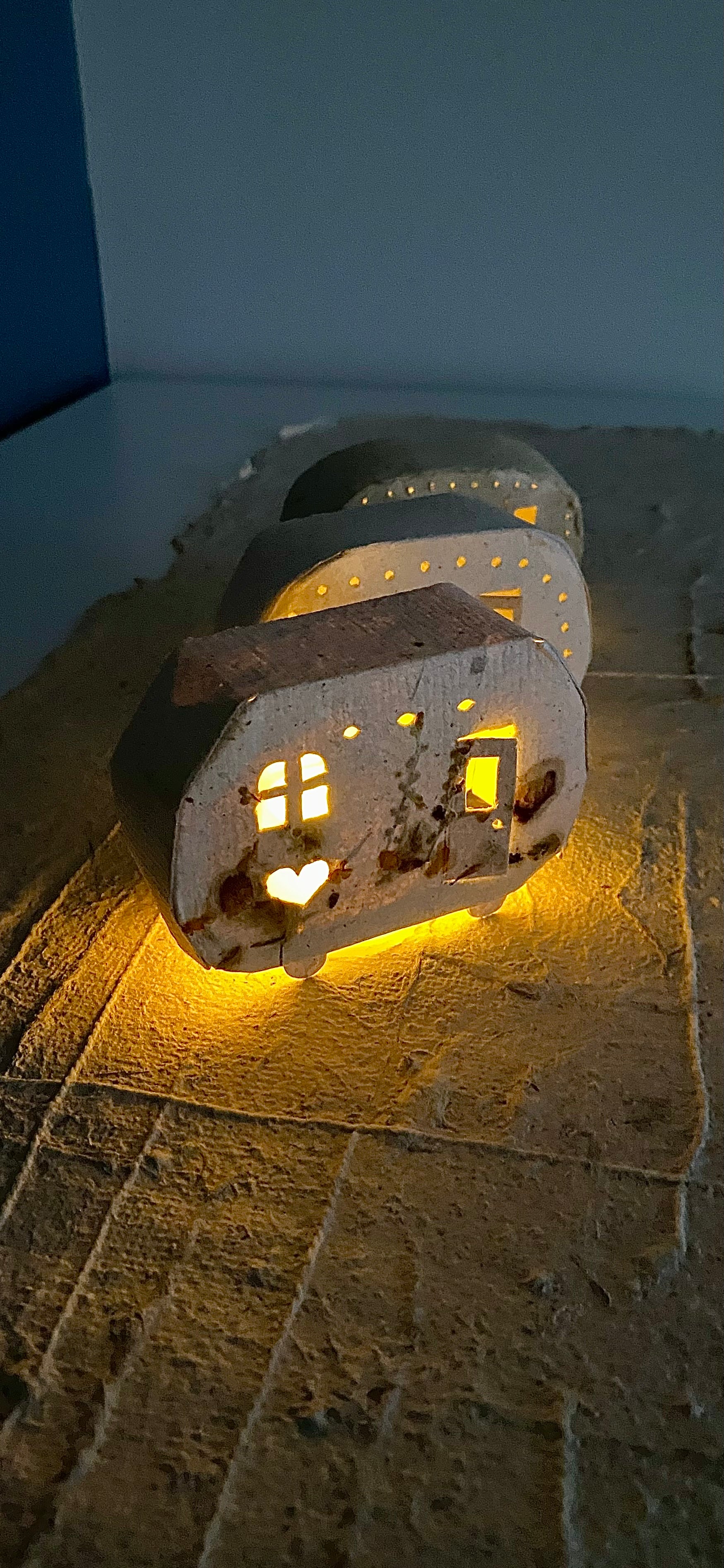 Handmade Tiny Caravans to Love, with LED Light. Buy Two and Save.