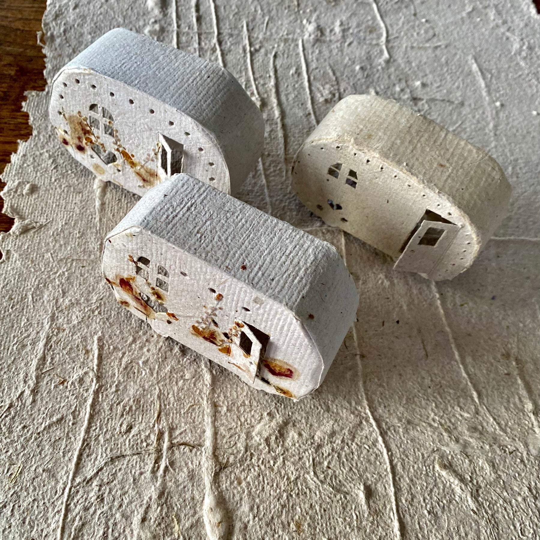 Handmade Tiny Caravans to Love, with LED Light. Buy Two and Save.