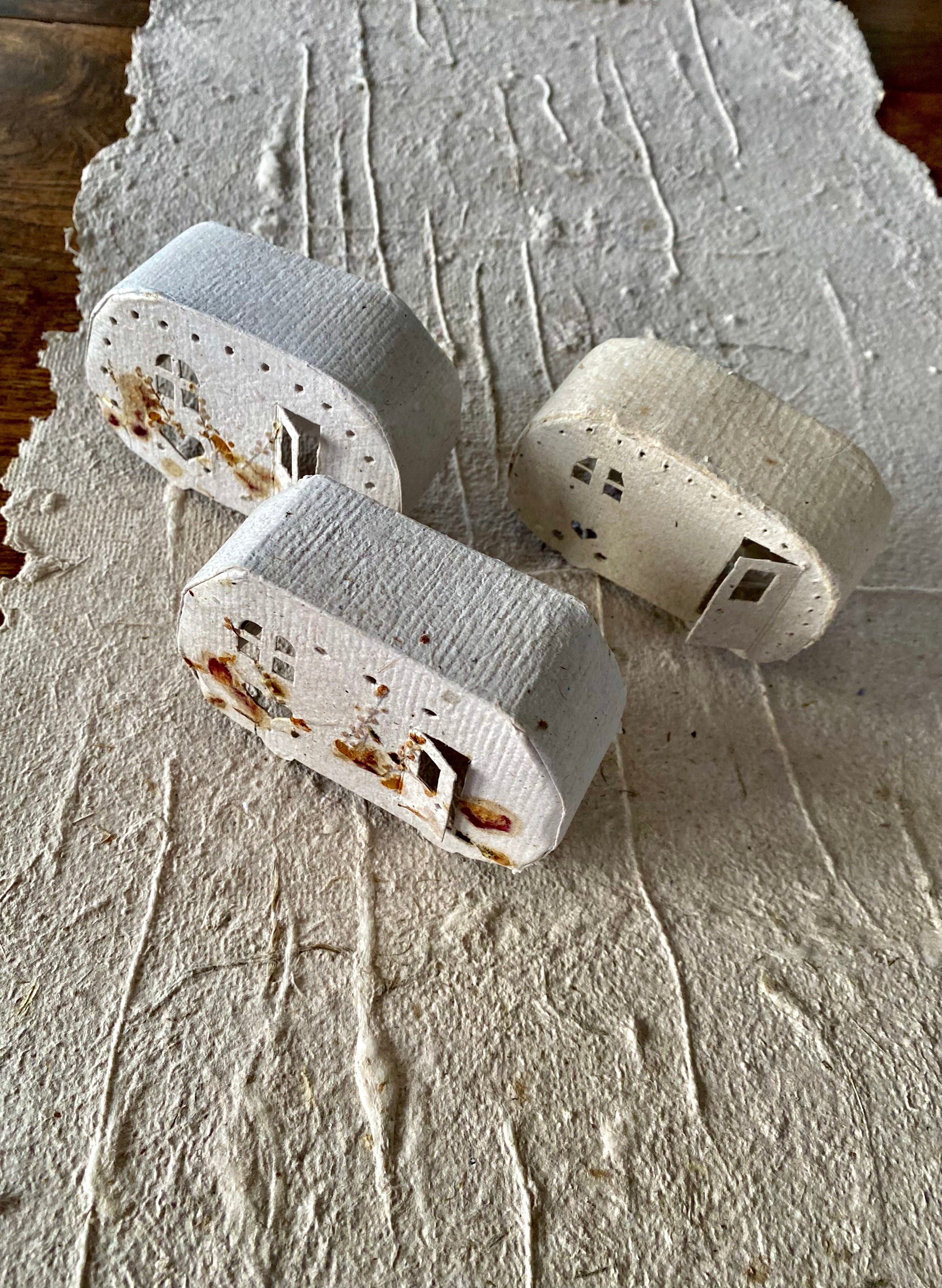 Handmade Tiny Caravans to Love, with LED Light. Buy Two and Save.