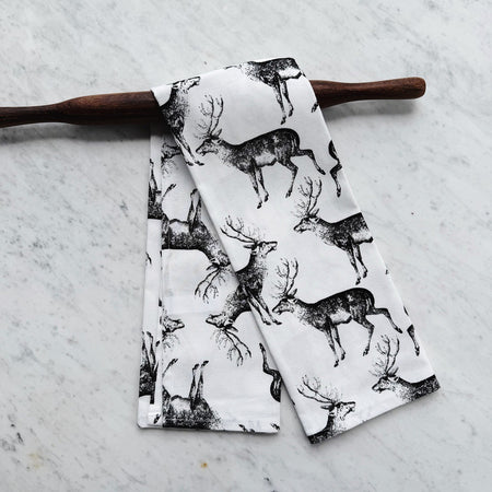 Deer tea towel.