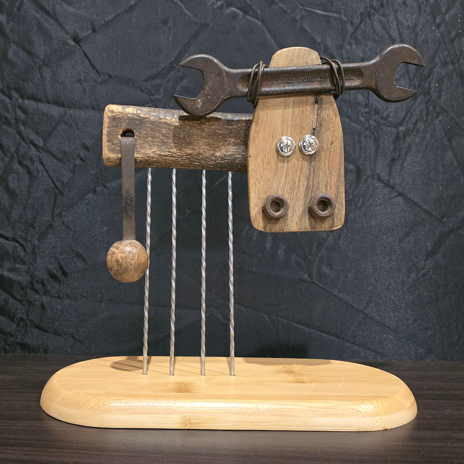 Upcycled Cow Artwork - Uncle Bob