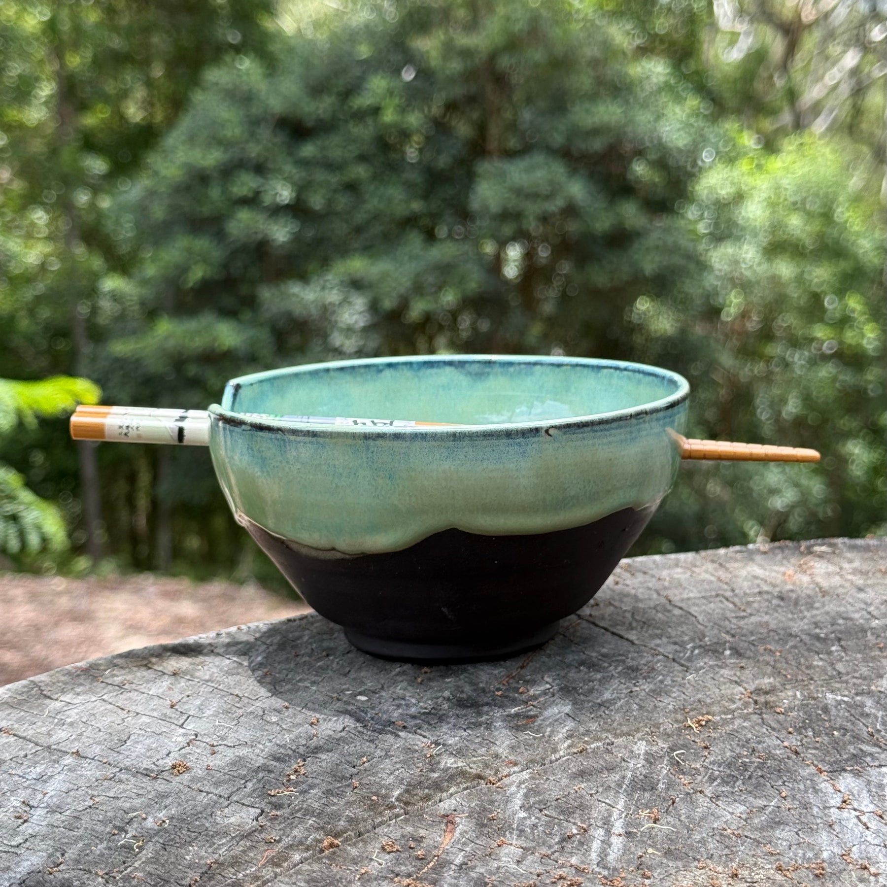 Donburi Bowl with Chopsticks | Wheel Thrown Pottery