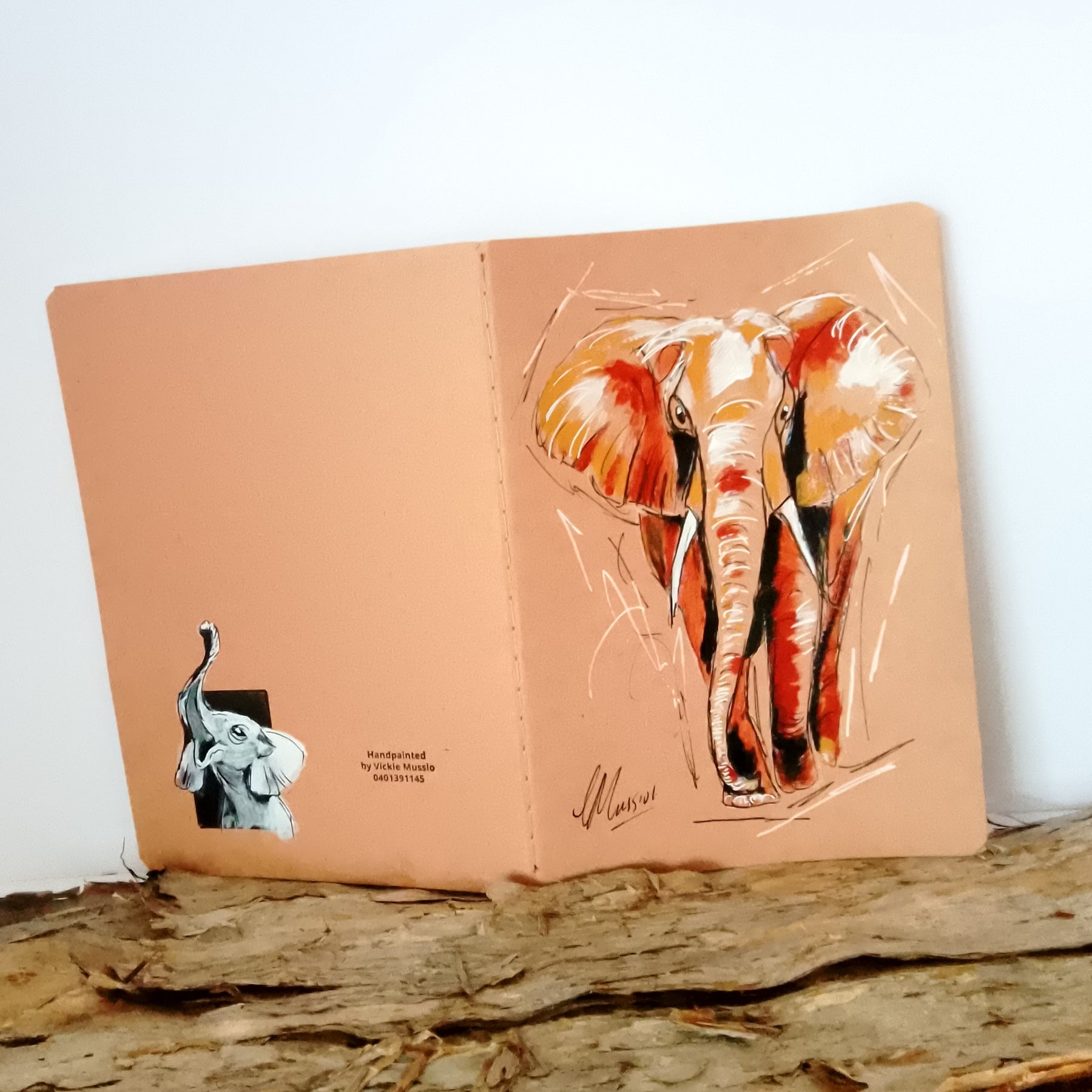 Notebooks Cotton Bound Lined A5 featuring birds and animals