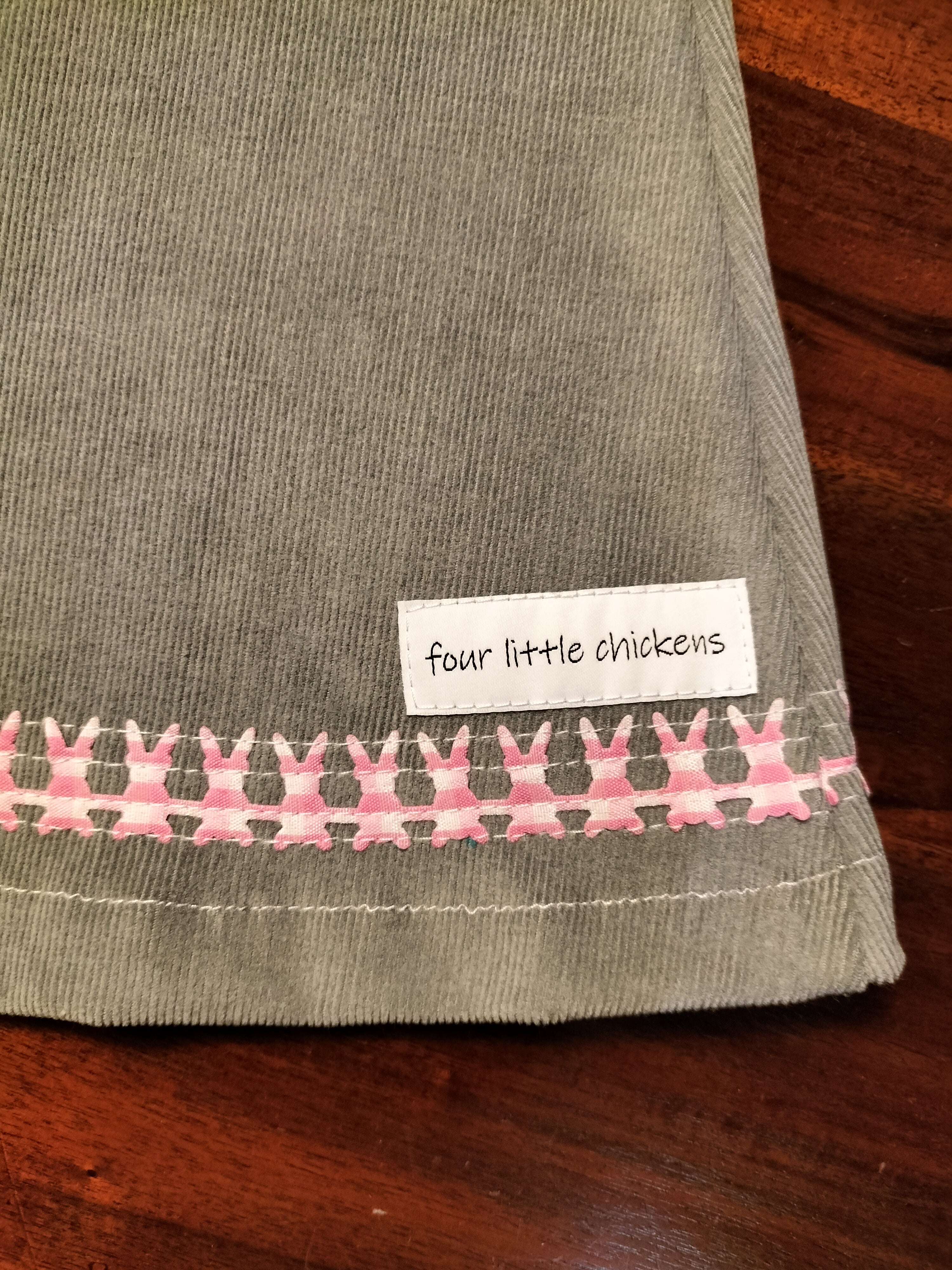 PINWALE CORD PINAFORE