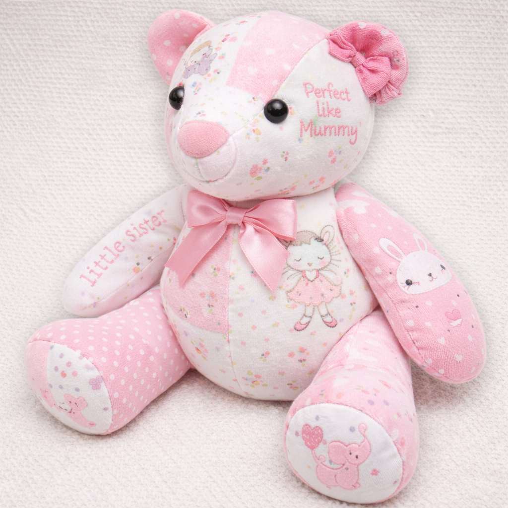 Custom Memory Bear – Made from Your Baby’s Clothes | Keepsake Teddy Bear
