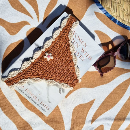 Book Thong sexy crocheted book mark!