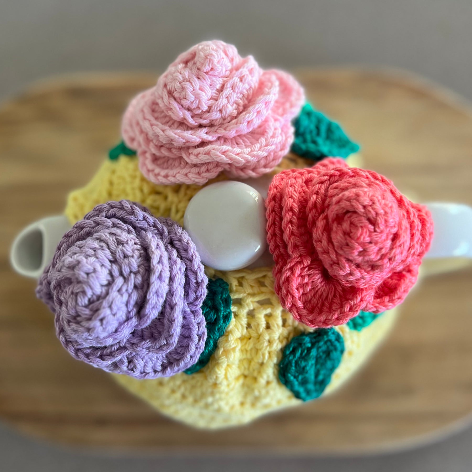 Crochet Teapot Cosy - 4 different designs