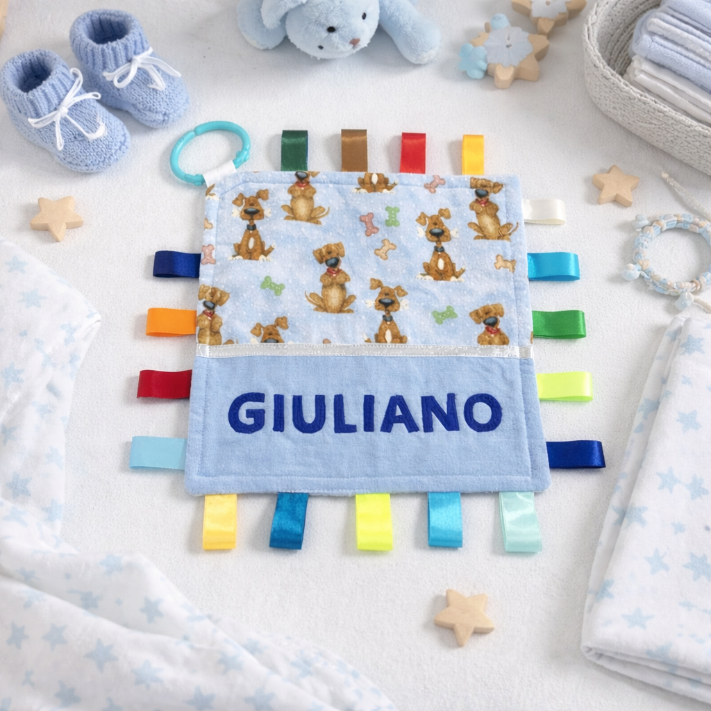 Babies Personalised Taggy Security Blanket / Comforter Toy - Various Designs -