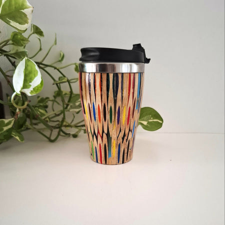 Handmade Wooden Travel Mug: Insulated Eco-Friendly Coffee Tumbler