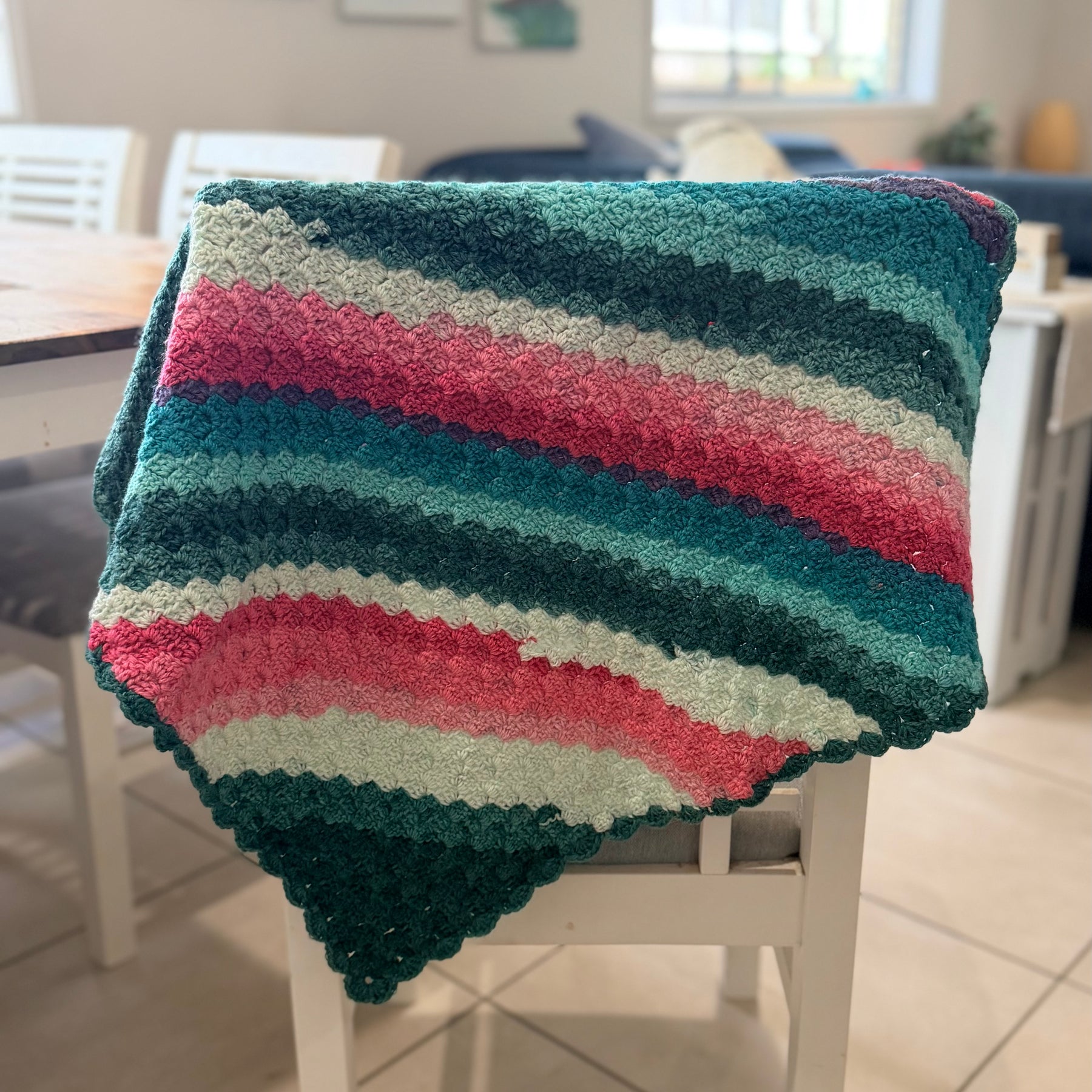 #034 Corner to Corner Lap Blanket
