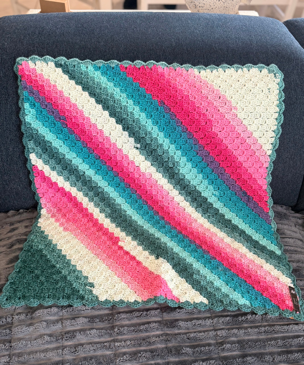 #034 Corner to Corner Lap Blanket