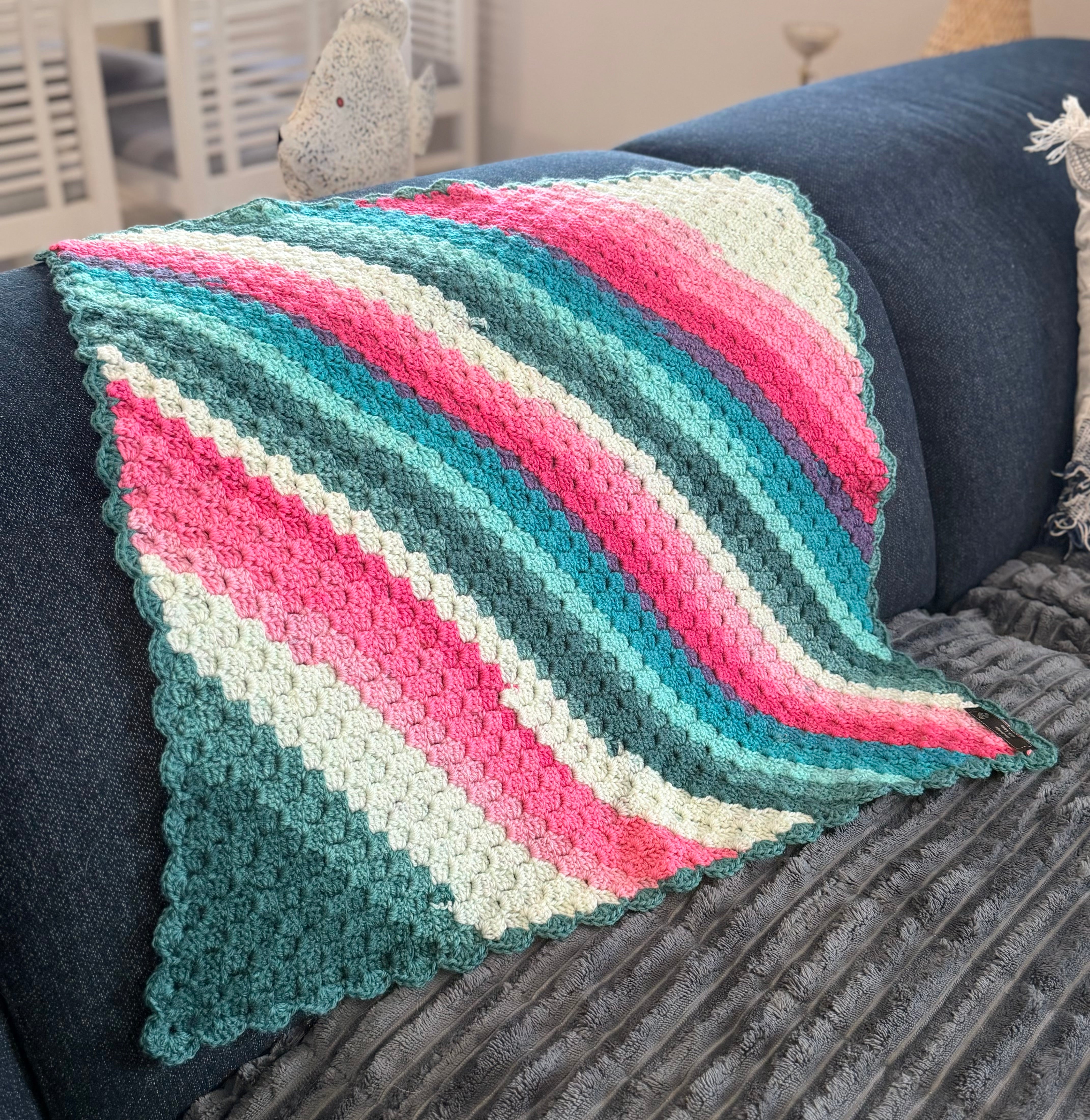 #034 Corner to Corner Lap Blanket