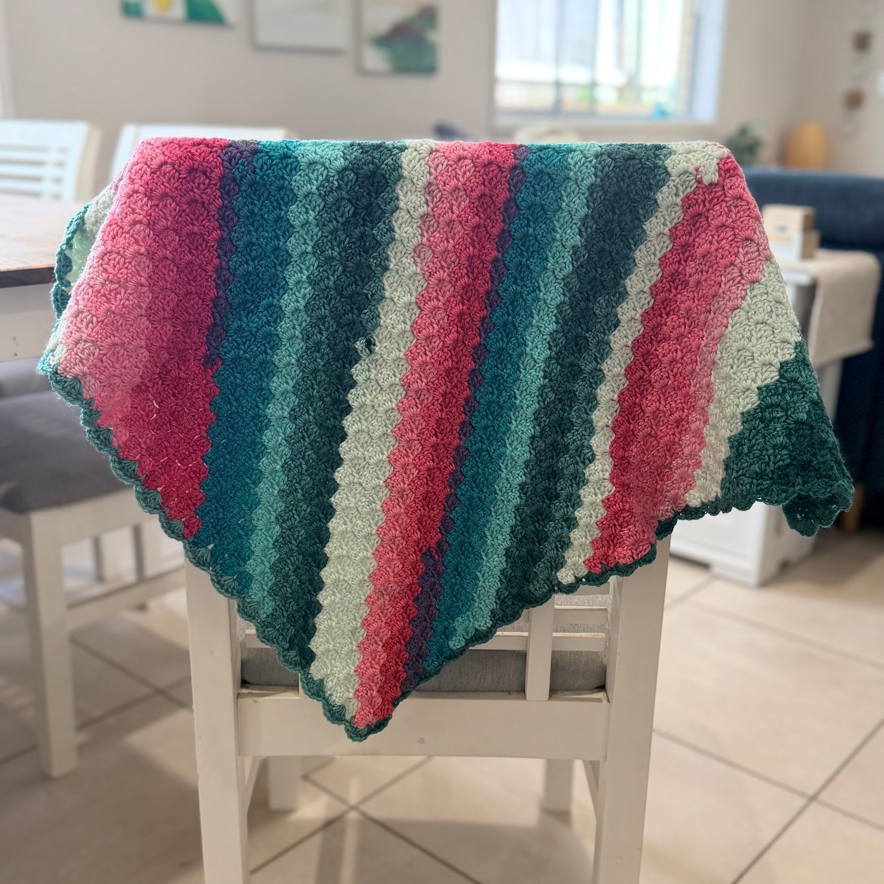 #034 Corner to Corner Lap Blanket