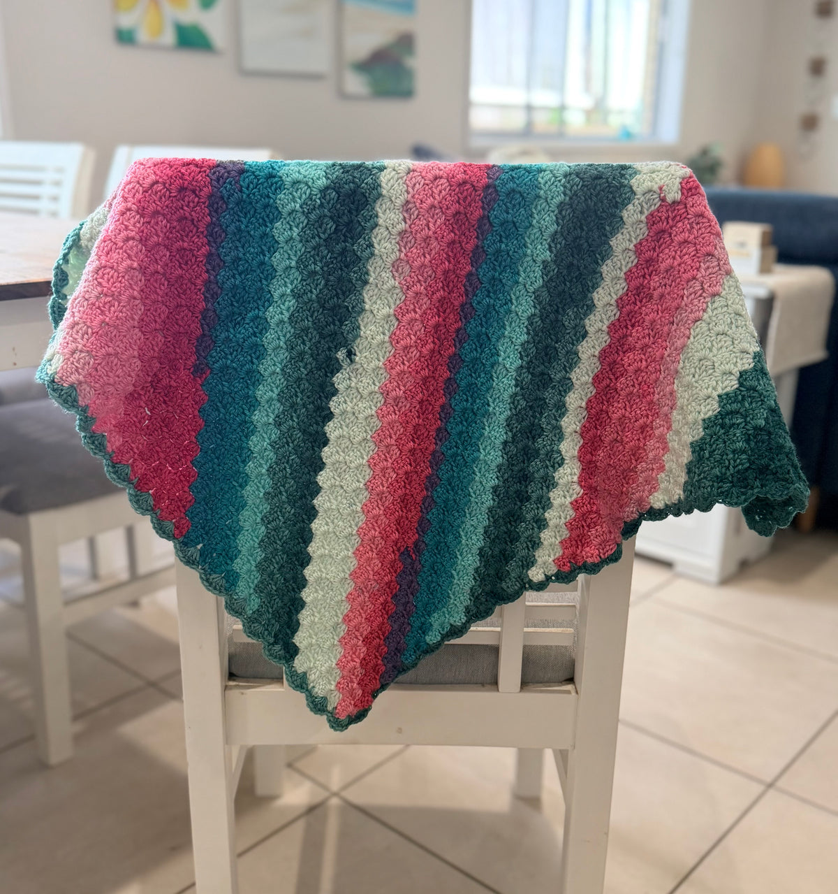 #034 Corner to Corner Lap Blanket