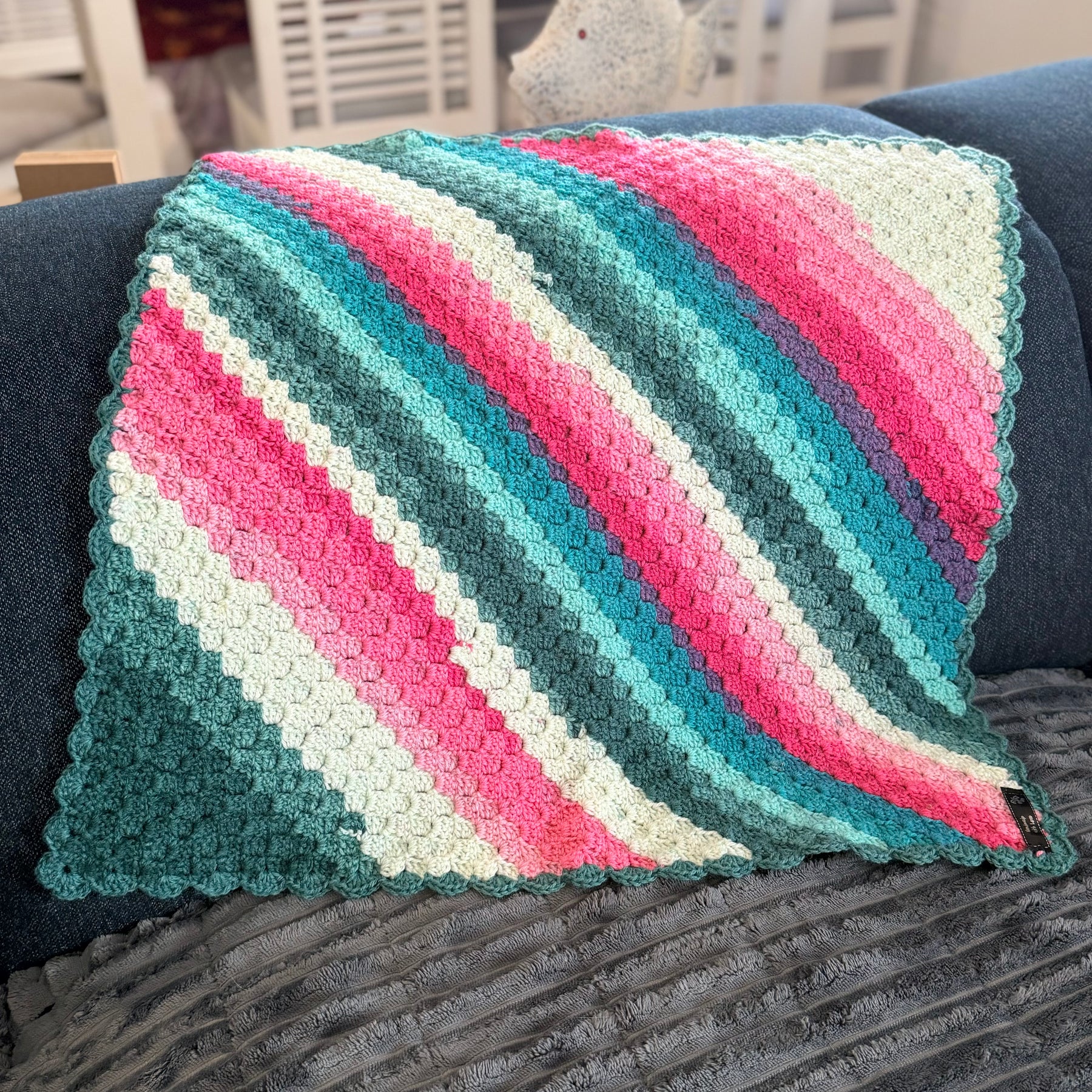 #034 Corner to Corner Lap Blanket