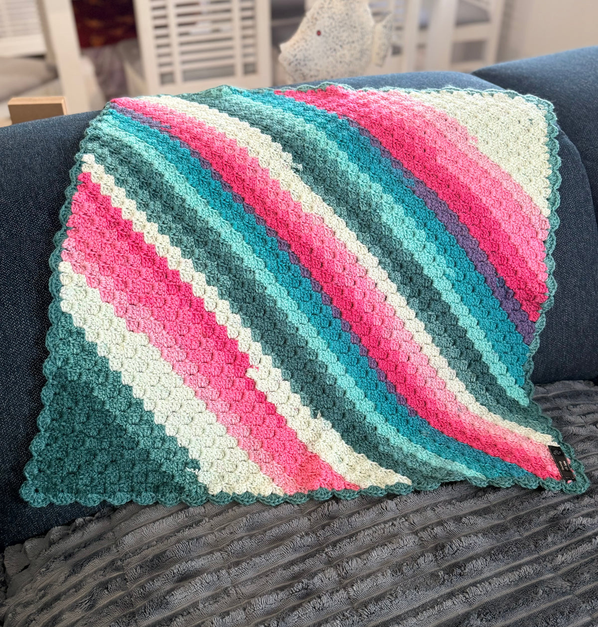 #034 Corner to Corner Lap Blanket